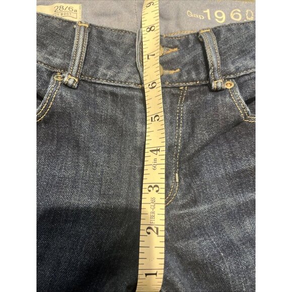 Gap 1969 Jeans women’s Sz 26 *30x25* Mid-Rise Blue Perfect Boot Cowgirl Western - Picture 5 of 9